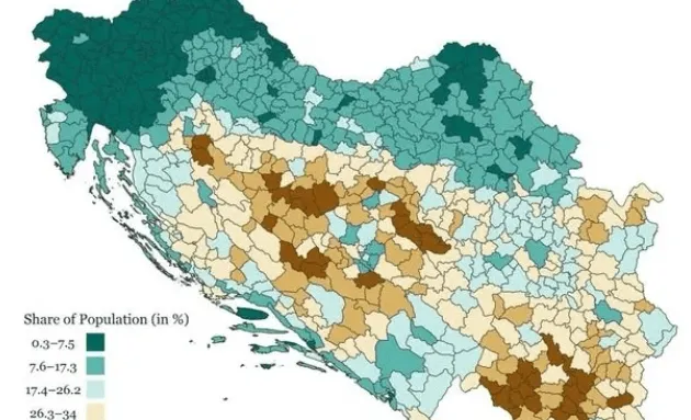 Ova mapa Jugoslavije iz 1961. otkriva gdje je živjelo najviše pismenih ljudi