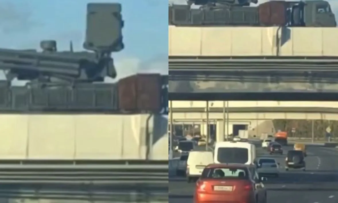 Pogledajte što su Rusi postavili iznad autoceste kod Moskve