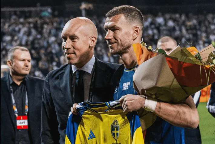 Lijep gest Fudbalskog saveza Švedske na oproštaju Edina Džeke od reprezentacije