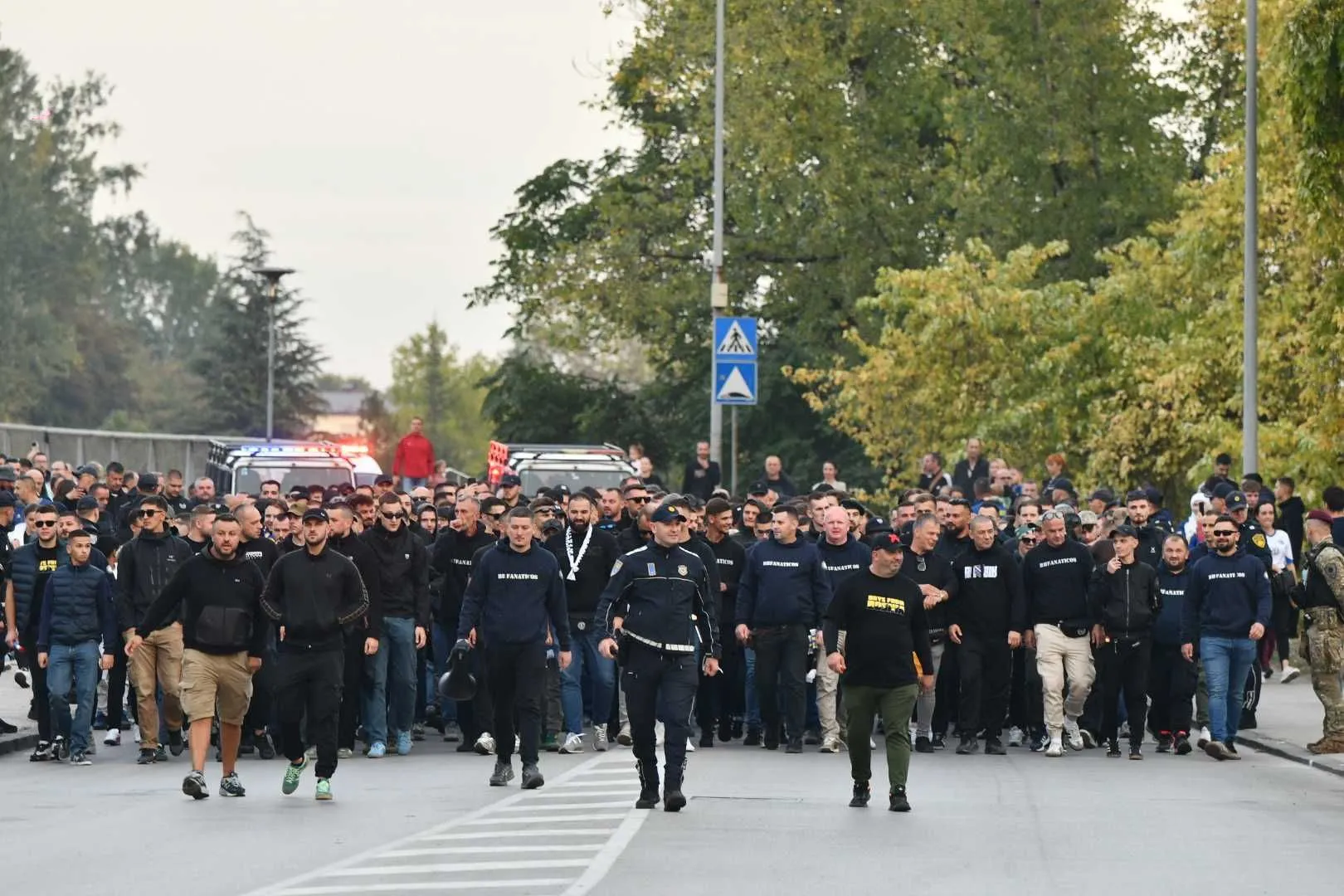 Korteo BHF-a pred meč sa Poljskom