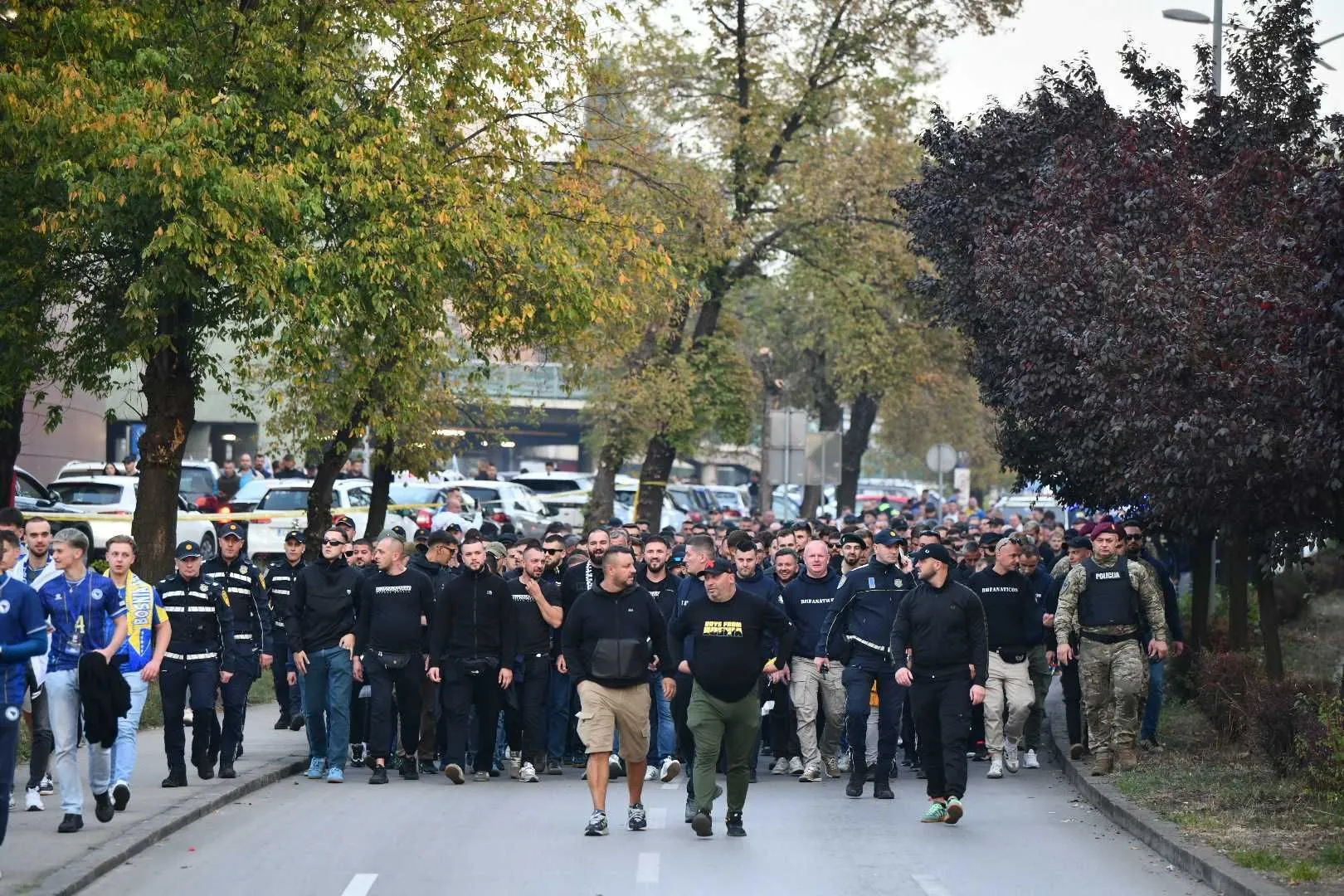 Korteo BHF-a pred meč sa Poljskom