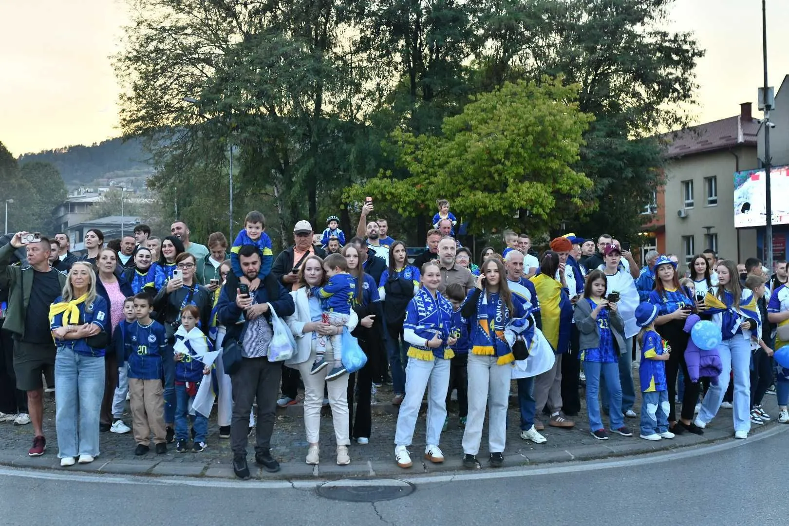 Korteo BHF-a pred meč sa Poljskom
