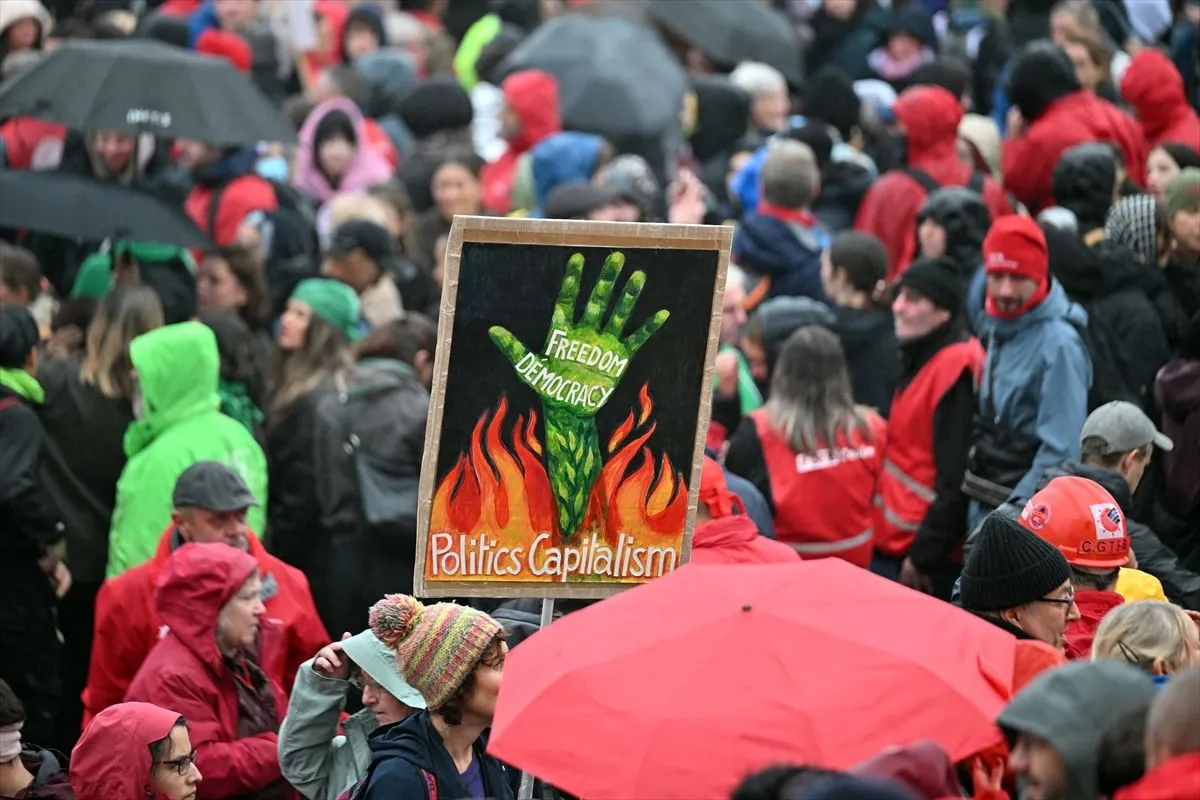 Protest sindikata u Briselu