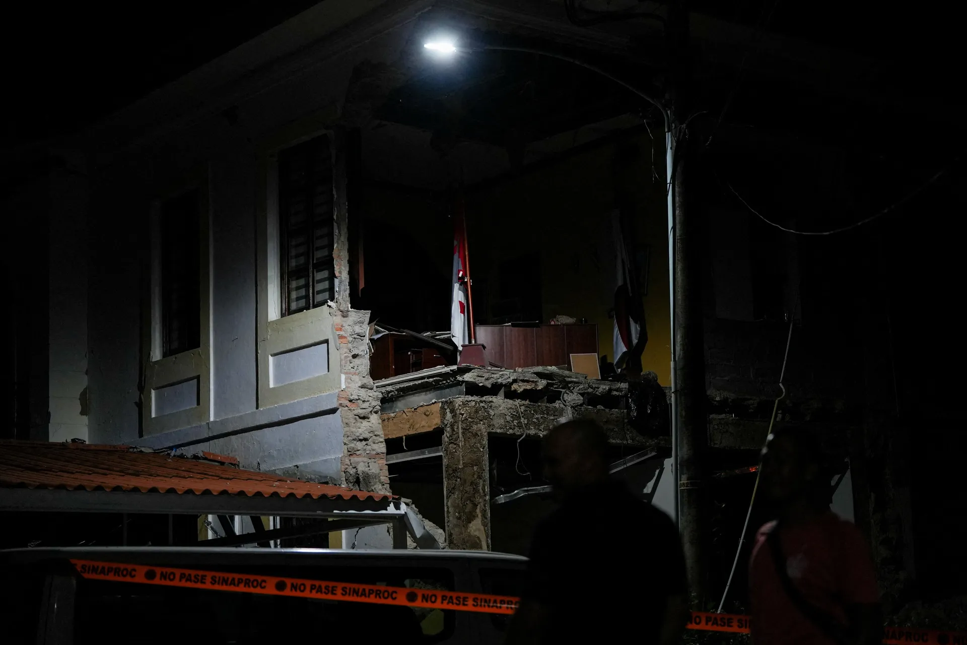 The damaged Governor's Palace, after an earthquake struck near the southern coast of Panama, in Penonome, Panama, October 9, 2026. REUTERS/Enea Lebrun REFILE - UPDATING HEADLINE