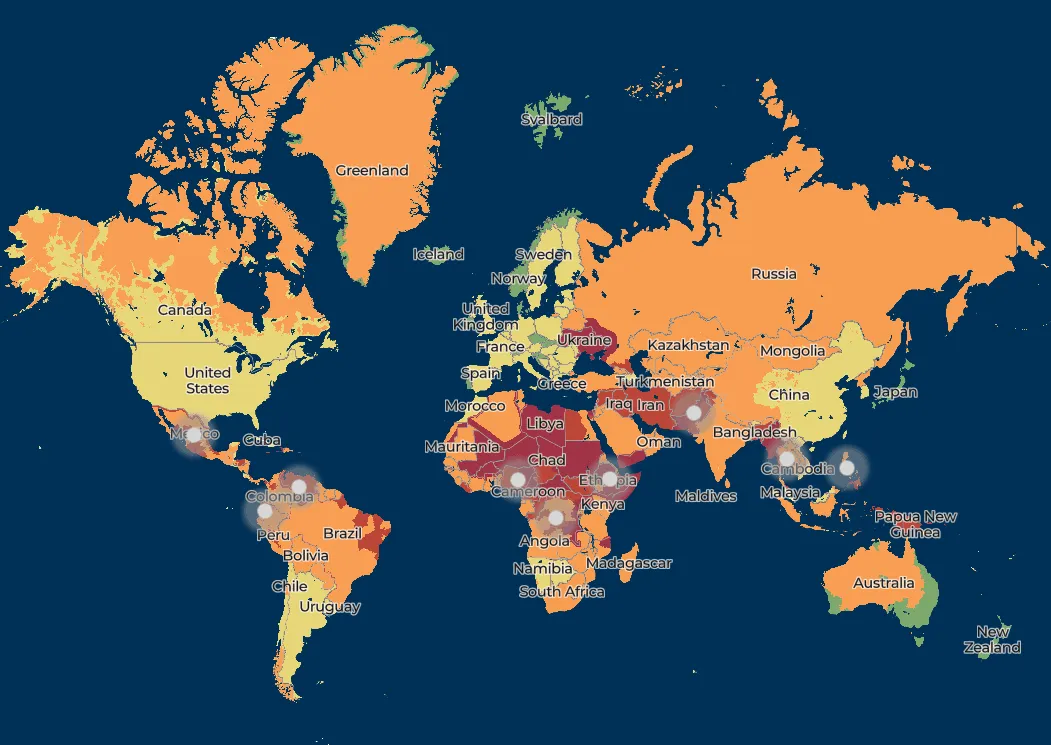 Objavljena karta najopasnijih zemalja za 2027. godinu, evo gdje je BiH