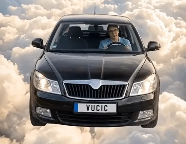 Vučić objavio spot u kojem leti u Škodi, u pozadini se čuje pjesma bh. pjevača