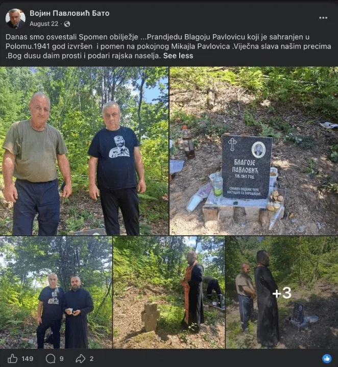 Vojin Pavlović, objave na Facebooku