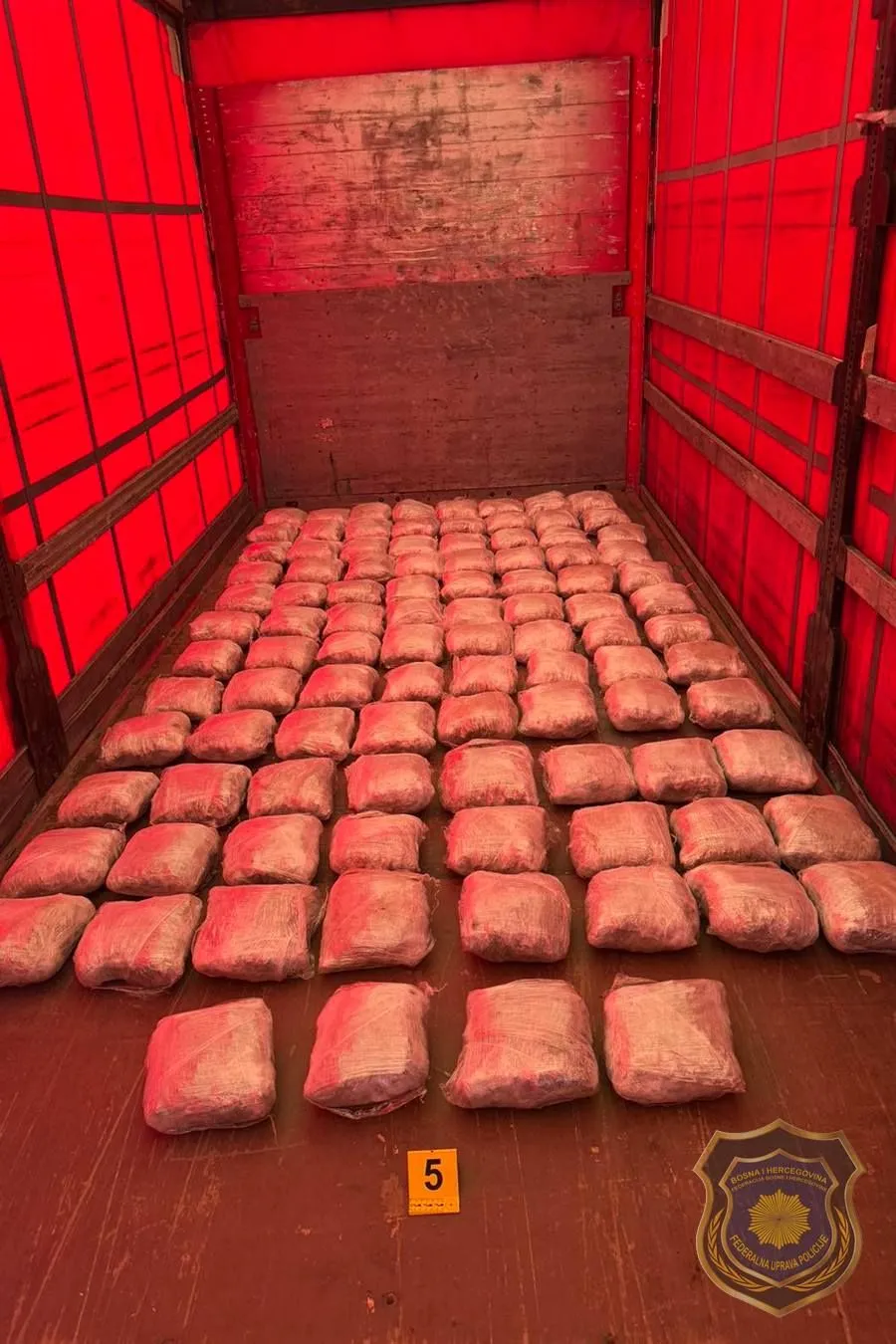 Marihuana, akcija Kamen, droga, kamion, grude
