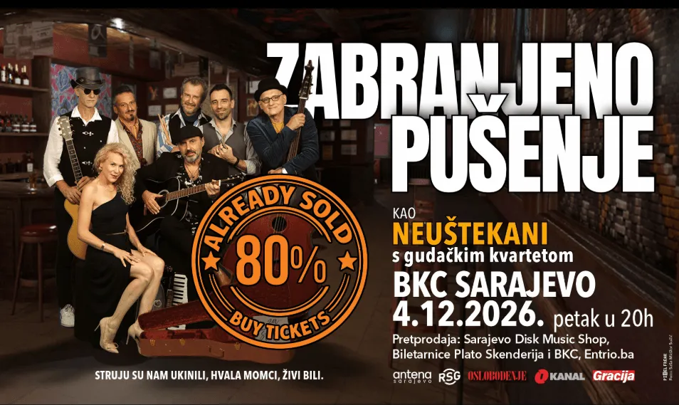 Ovoga puta zagrebačku i sarajevsku publiku očekuje i posebna pratnja gudačkog kvarteta