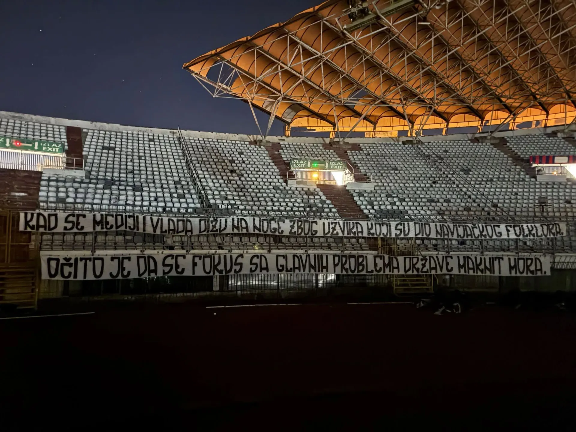 Torcida se požalila na slobodu govoru, ovo je poruka koja im je zabranjena