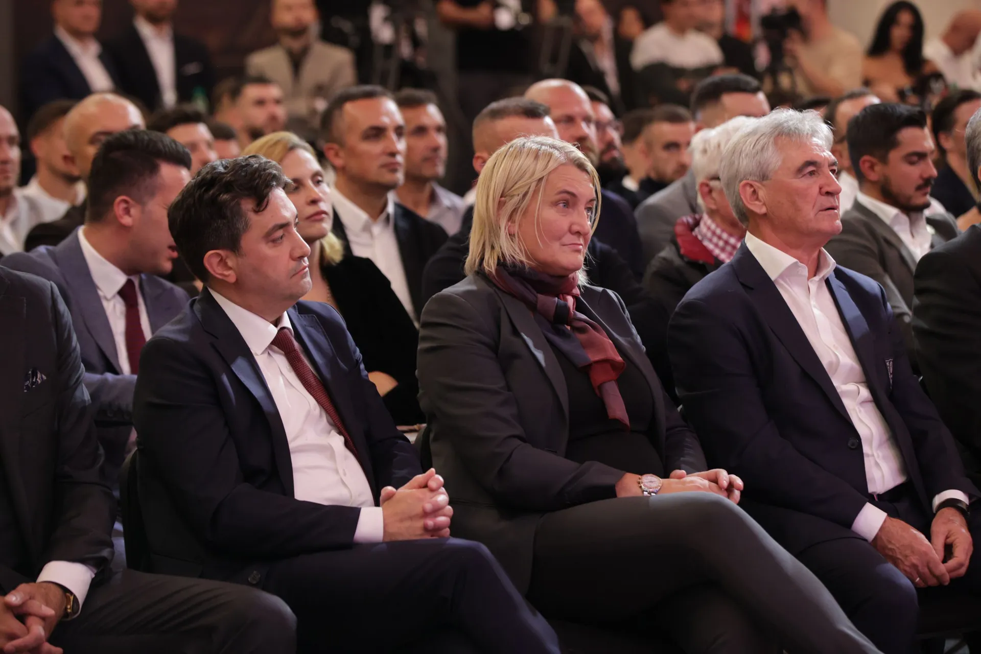 Sarajevo, BiH - 21. oktobar 2026. godine:

Svečano obilježavanje 80. godišnjice Fudbalskog kluba Sarajevo upriličeno je u srijedu u Vijećnici u Sarajevu, glavnom gradu Bosne i Hercegovine ( Elman Omic - Anadolu Agency )