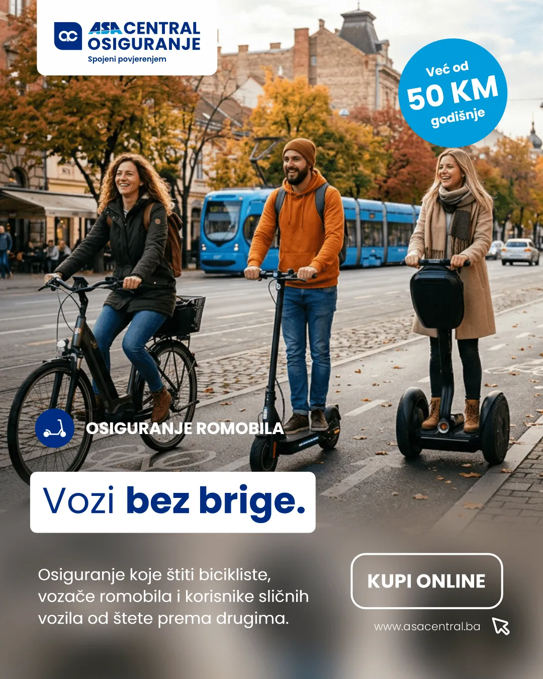 Broj romobila raste, a s njim i rizik od nezgoda: ASA CENTRAL nudi rješenje